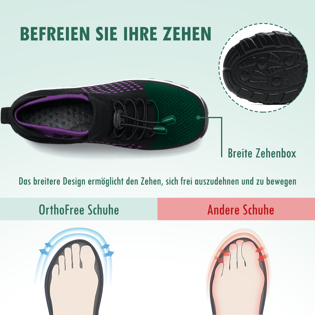 Herbstlaub Orthopädische Schuhe Mesh